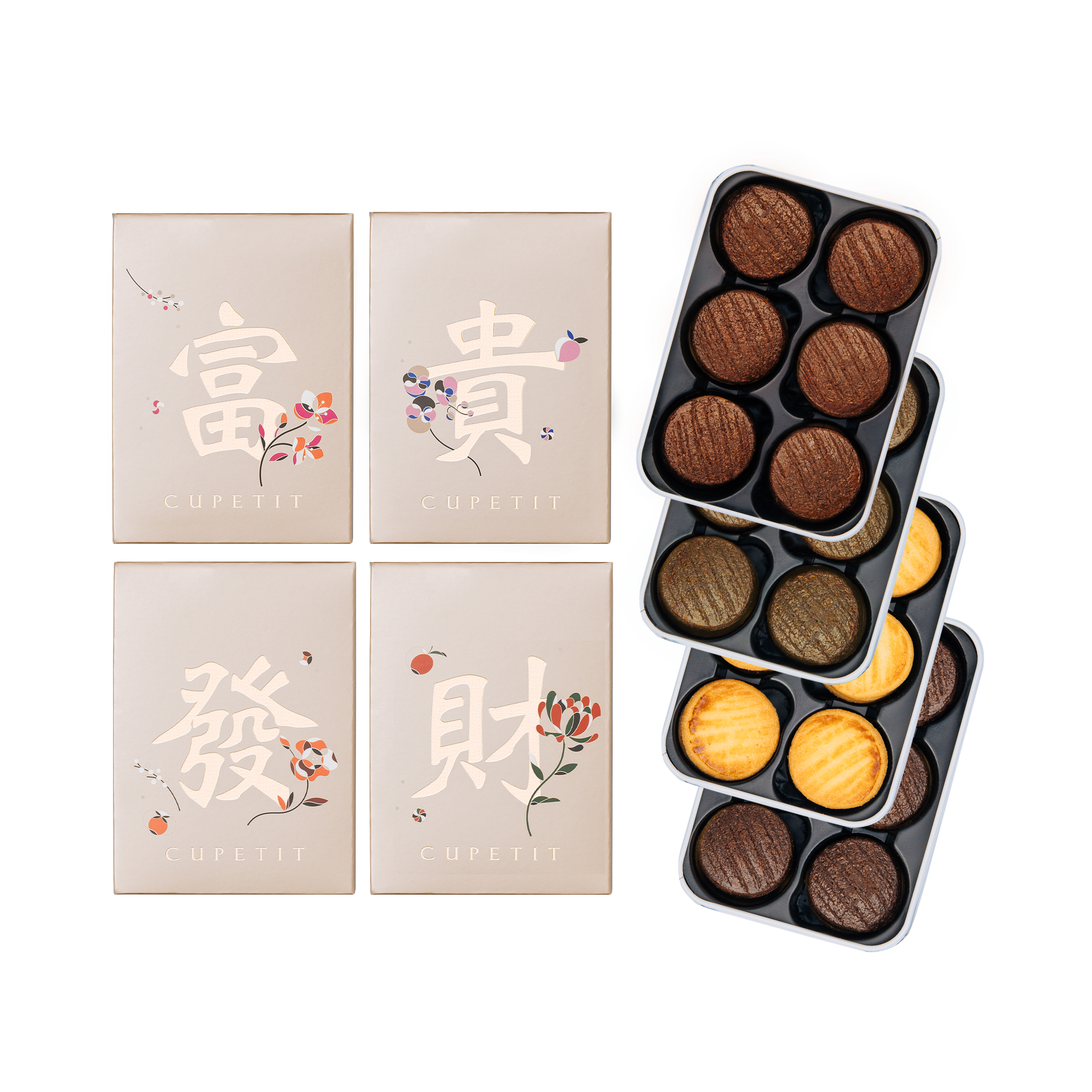 琴》巾着形 香合 宝泉造 共箱 JI523